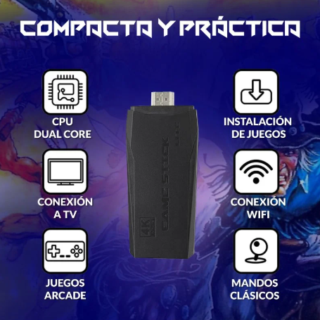 🎮 Consola Stick Retro M8 - 10000 JUEGOS RETRO