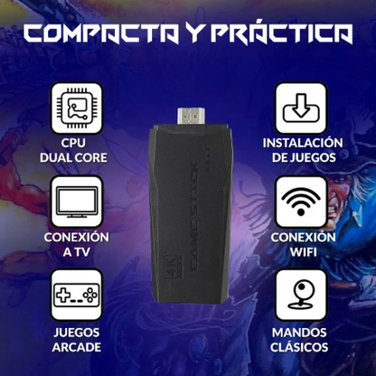🎮 Consola Stick Retro M8 - 10000 JUEGOS RETRO