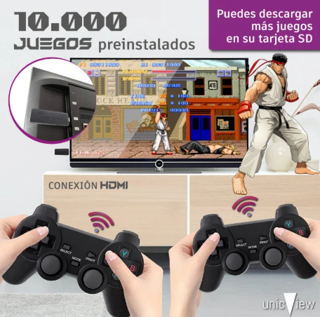 🎮 Consola Stick Retro M8 - 10000 JUEGOS RETRO